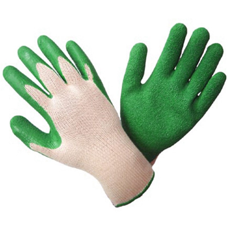  Rękawice powlekane lateksem artykuł 414 zielone Nasze Produkty