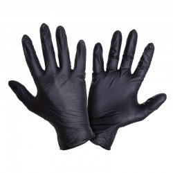 Rękawice jednorazowe nitrylowe czarne ABENA 100 szt.op., Nasze Produkty